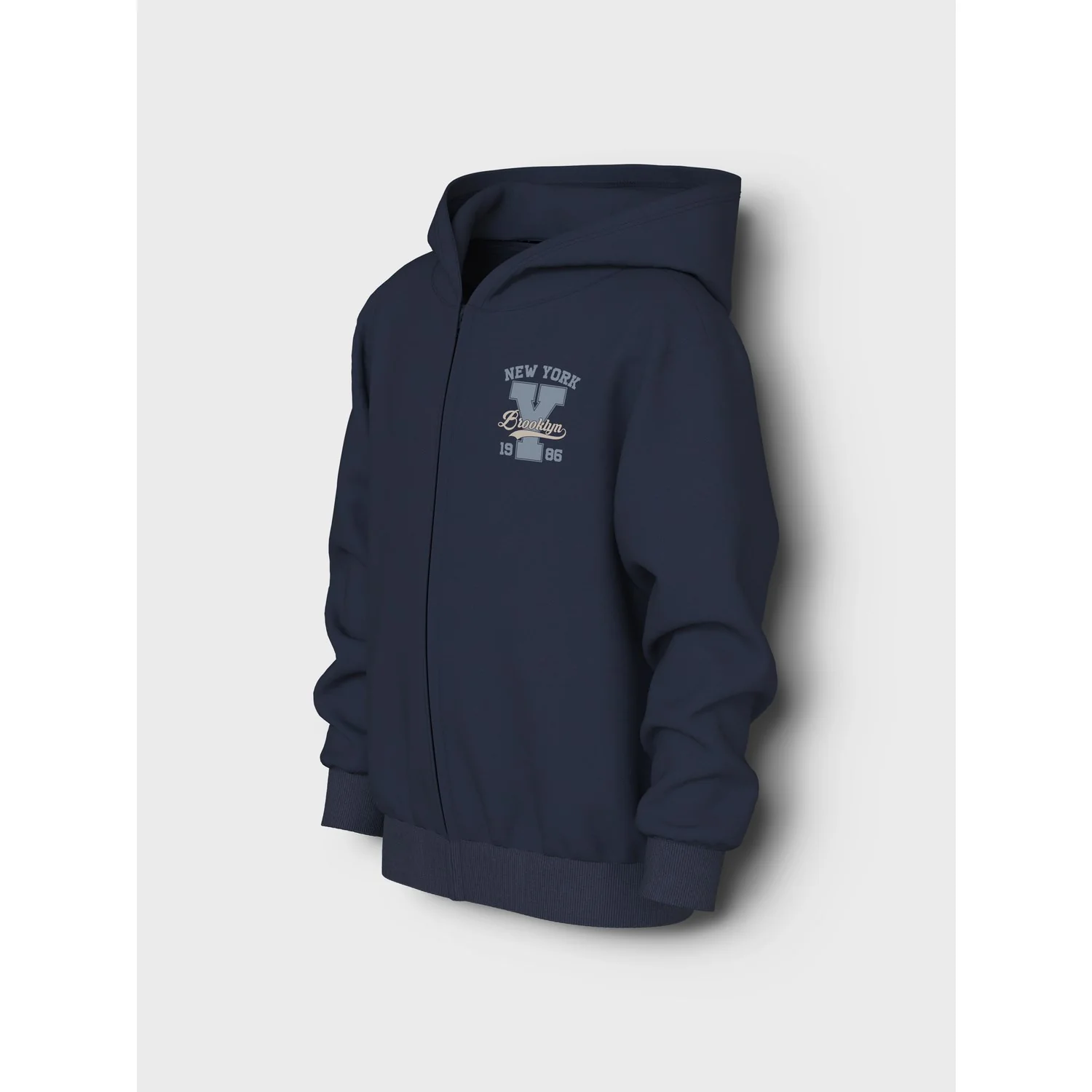 Name It Navy Blazer 1986 New York Nkmvoltinus Nreg Sweat Card Wh Bru - Image 2