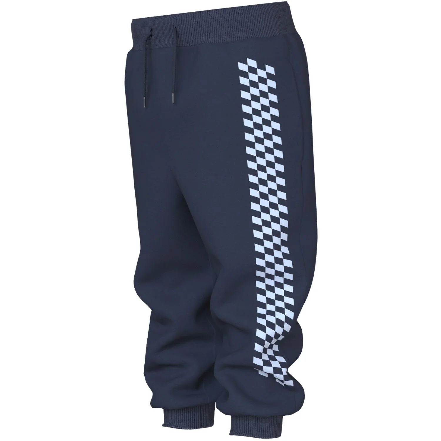 Name It Navy Blazer Check Flag Nmmvoltinus Nreg Swe Pants Bru - Image 2