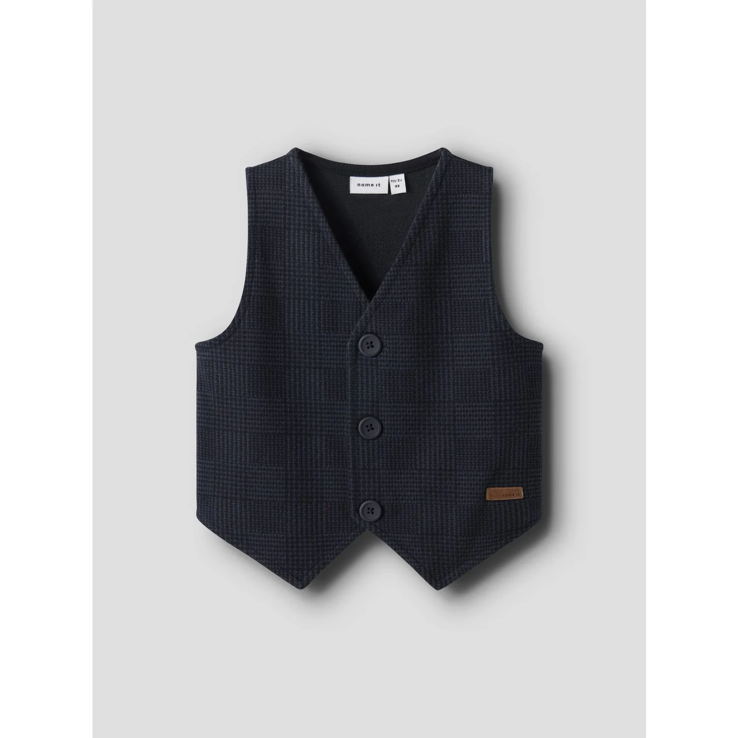 Name It Navy Blazer Check Nmmrobino Vest Unb - Image 5