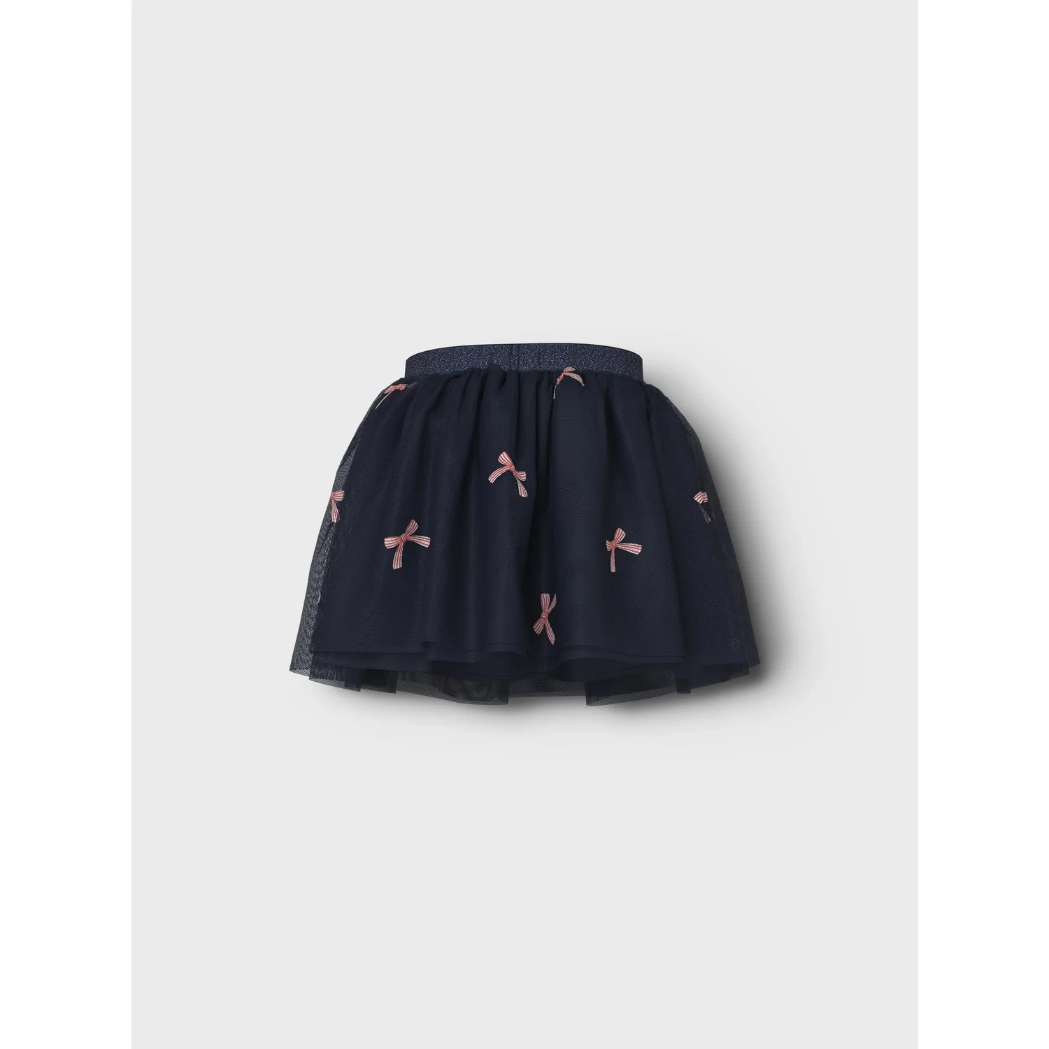 Name It Navy Blazer Christmas Bow Nmfveross Tulle Skirt - Image 3