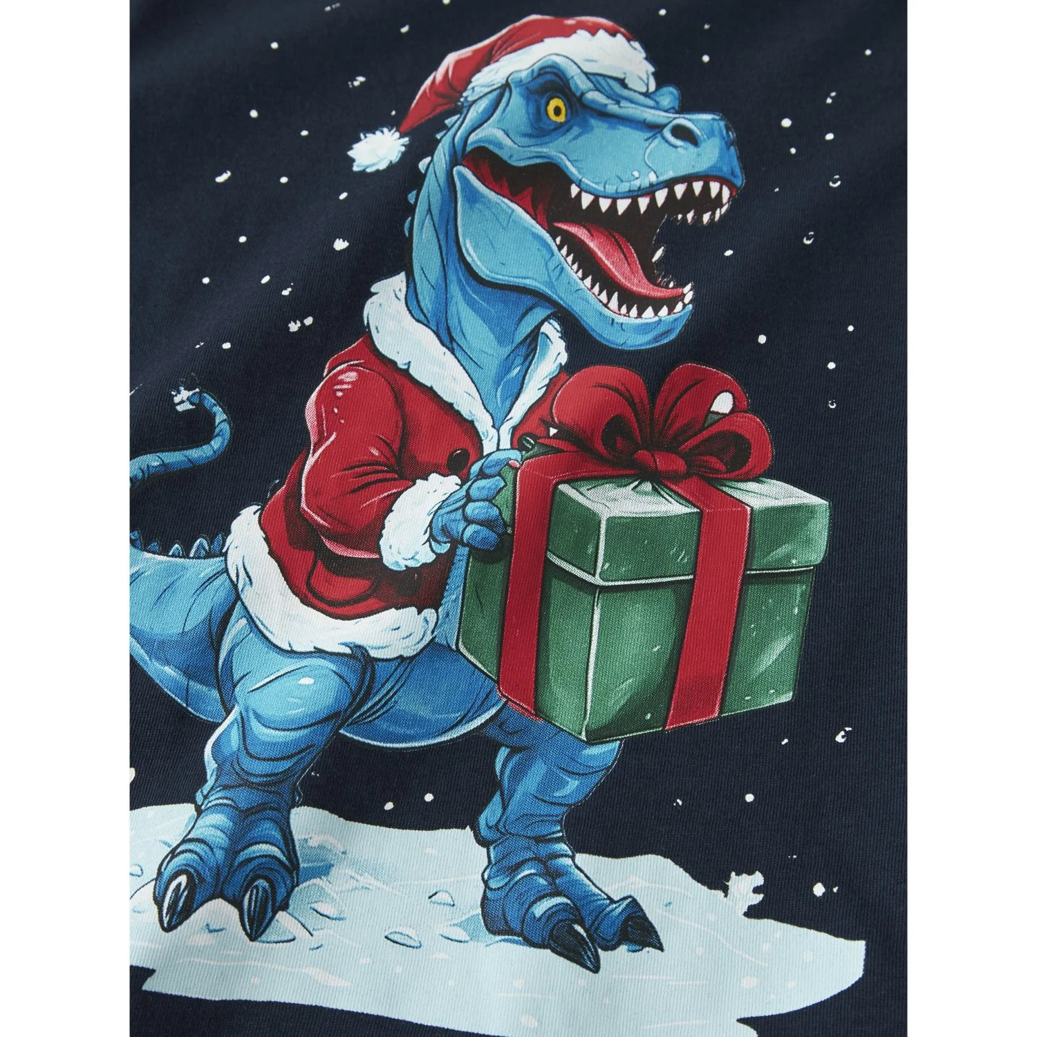 Name It Navy Blazer Dino Present Nmmvosmas Ls Nreg Top - Image 2