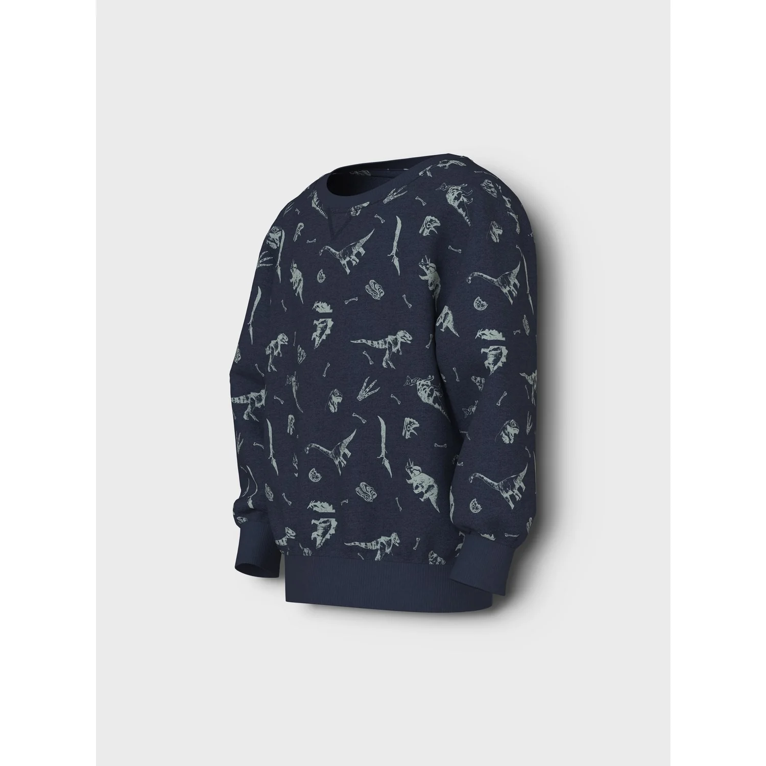 Name It Navy Blazer Dino World Nmmvimo Ls Nreg Aop Sweat Bru - Image 2