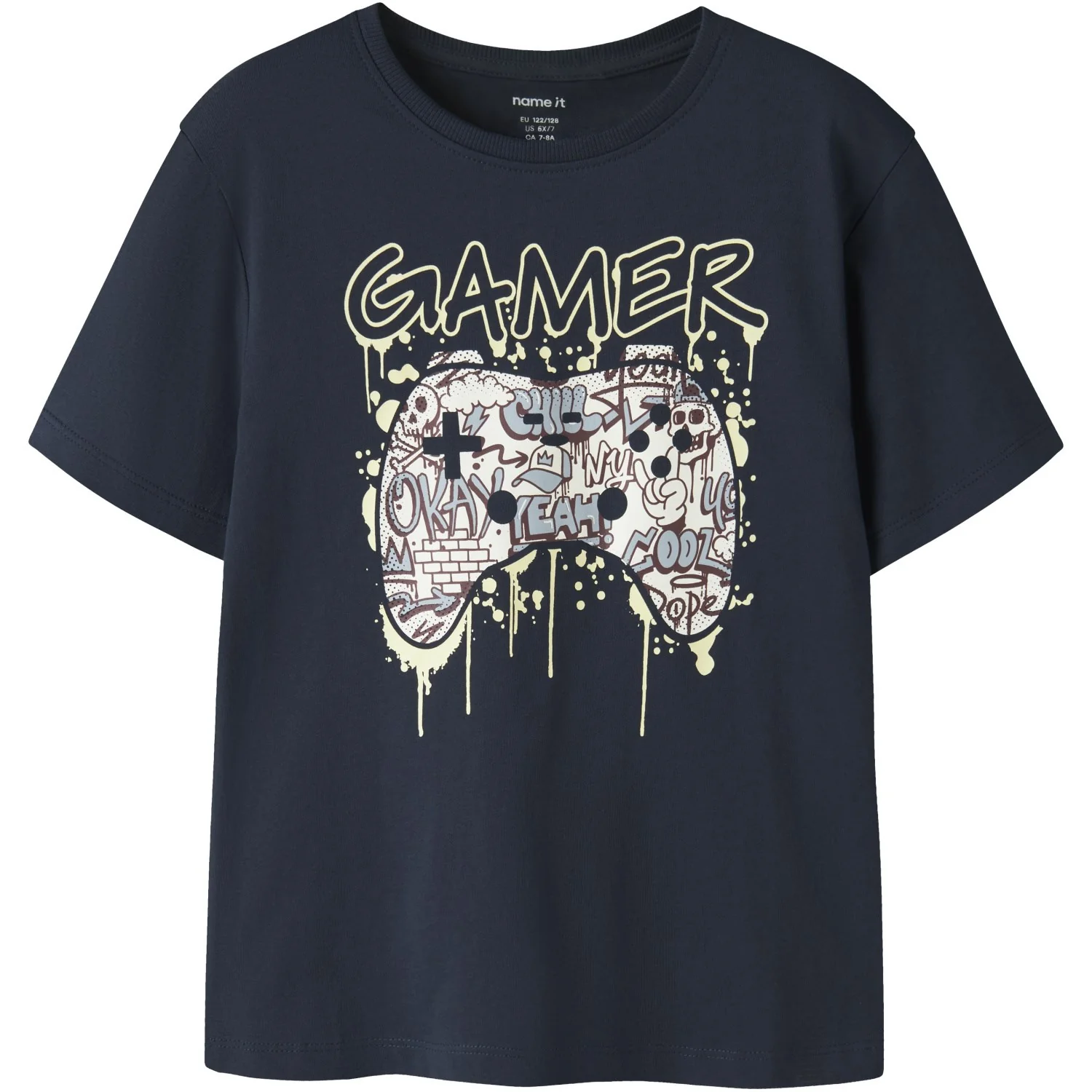 Name It Navy Blazer Gamer Nkmvictor Ss Nreg Top