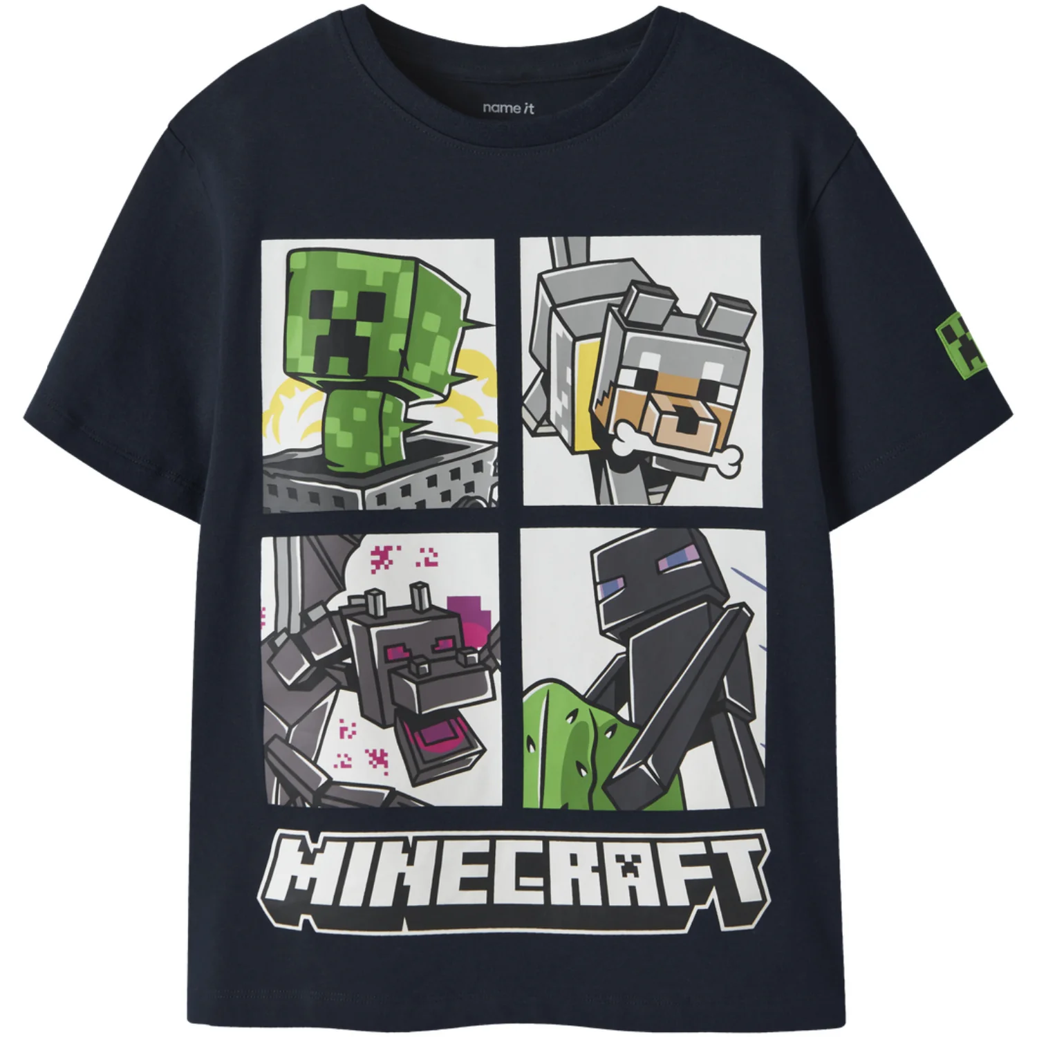 Name It Navy Blazer Nkmmykin Minecraft Ss Nreg Top Box Bfu
