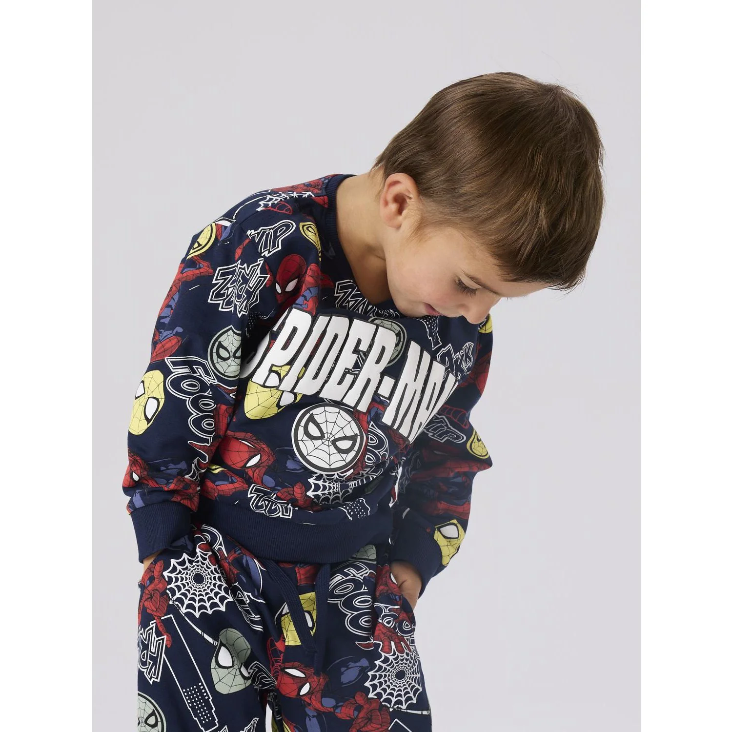 Name It Navy Blazer Nmmjacco Spider Nreg Sweat Unb Mar - Image 2