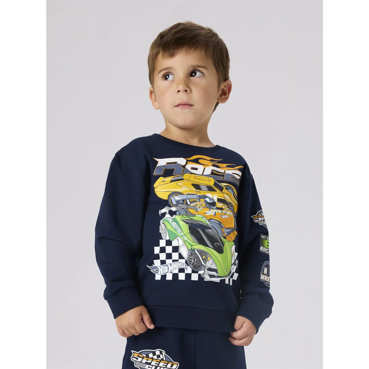 Name It Navy Blazer Nmmjerry Hotwheels Nreg Sweat Unb Mat - Image 3