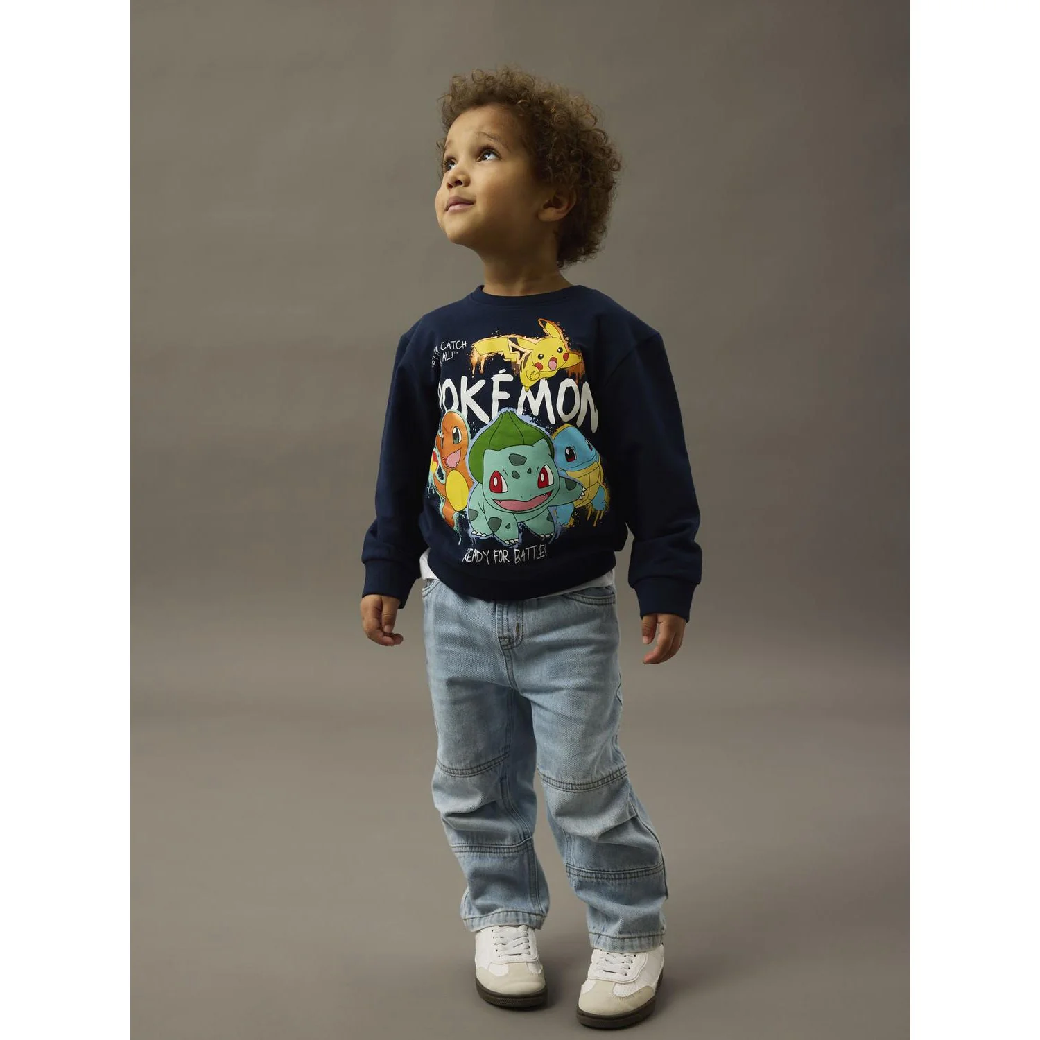 Name It Navy Blazer Nmmnoa Pokemon Nreg Sweat Bru Sky - Image 2