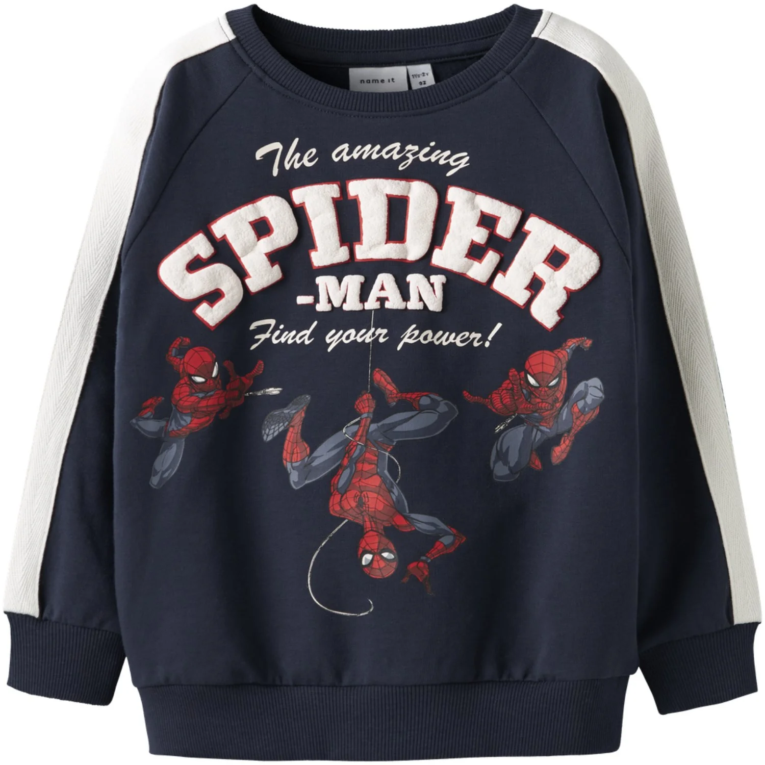 Name It Navy Blazer Nmmobert Spider Nreg Sweat Bru Mar