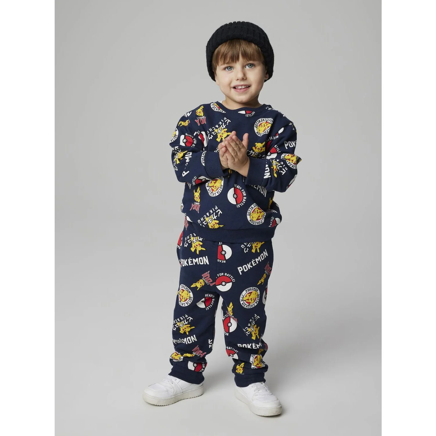 Name It Navy Blazer Nmmsilo Pokemon Nreg Sweat Pants Bru Sky - Image 2