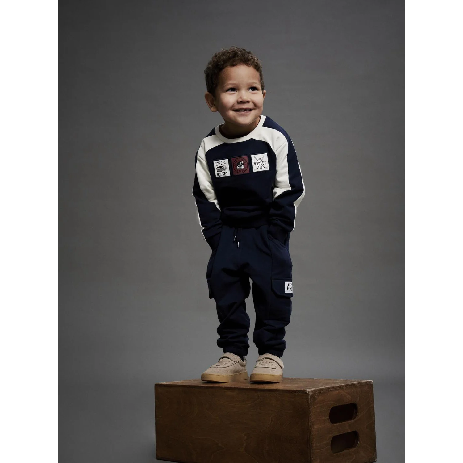 Name It Navy Blazer Nmmsylvester Ls Nreg Sweat Bru - Image 2