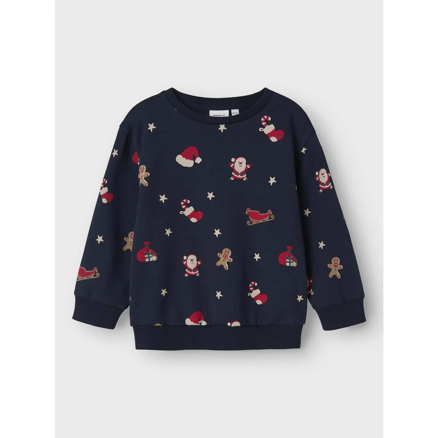 Name It Navy Blazer Nmnrohom Ls Nreg Sweat Bru - Image 3
