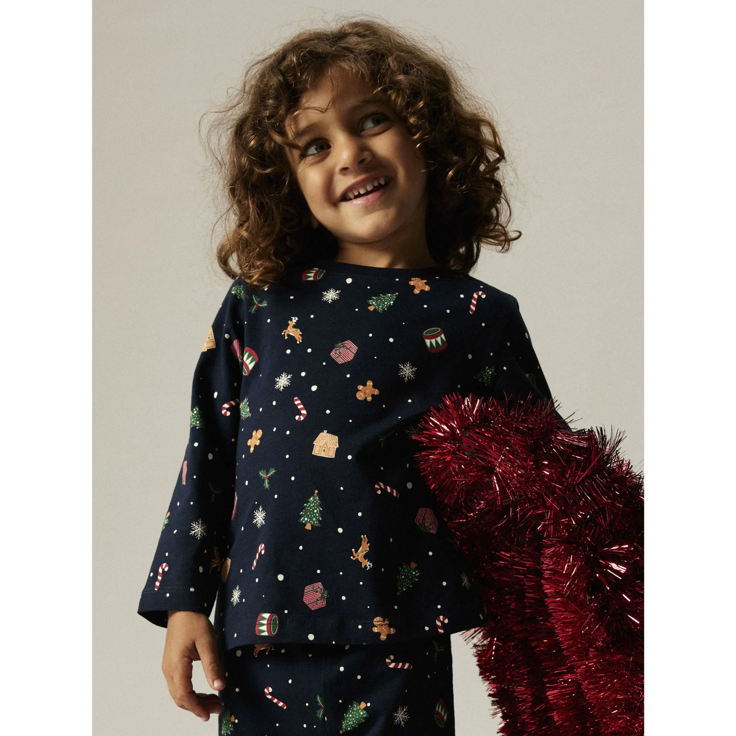 Name It Navy Blazer Xmas AOP Navy Nmnvismas Ls Nightset - Image 3