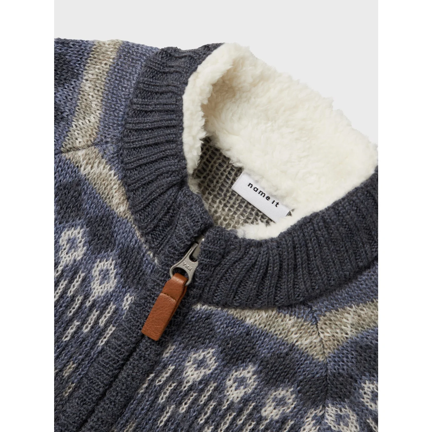 Name It Ombre Blue Iceland Nmmwriss Wool Ls Knit Card - Image 4
