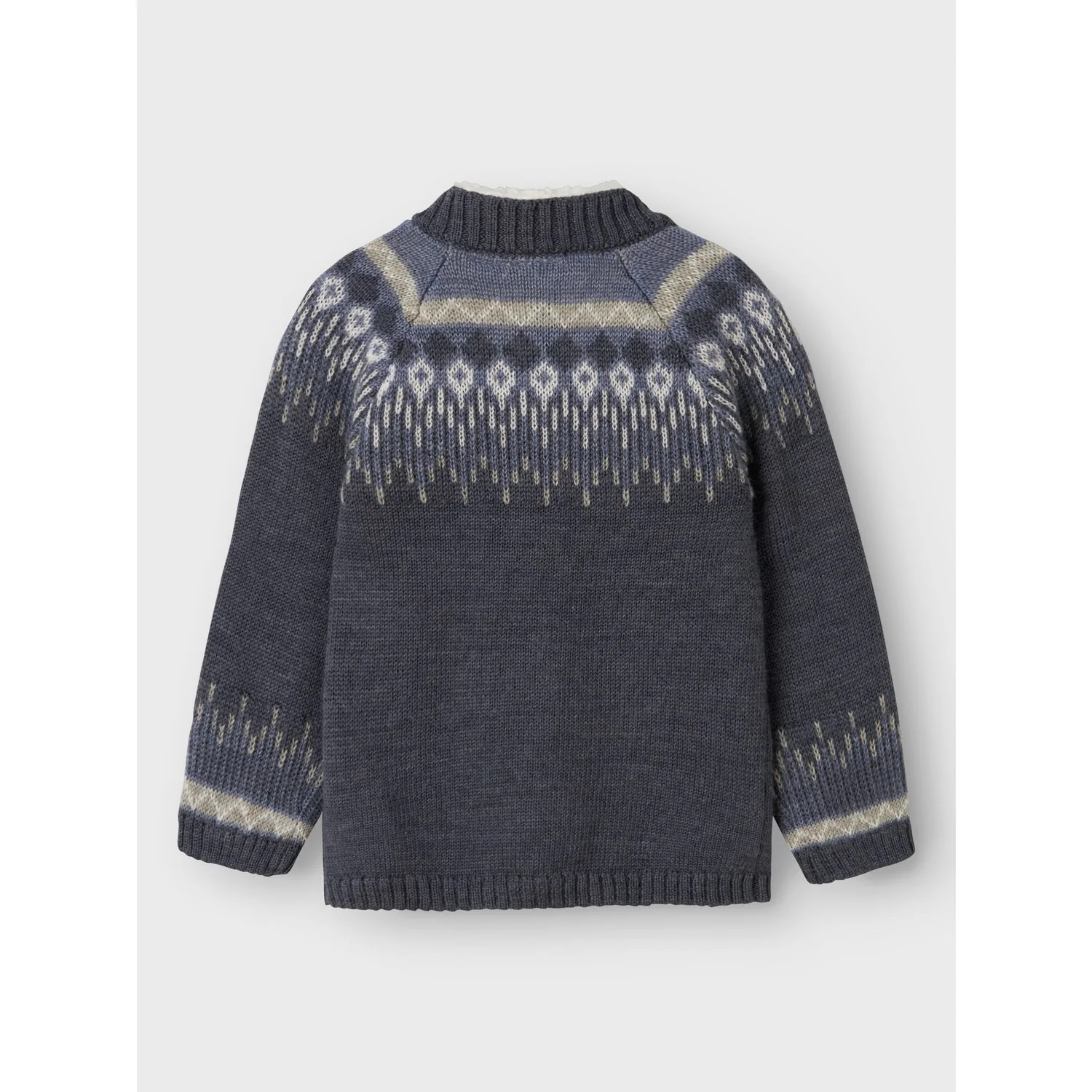 Name It Ombre Blue Iceland Nmmwriss Wool Ls Knit Card - Image 5