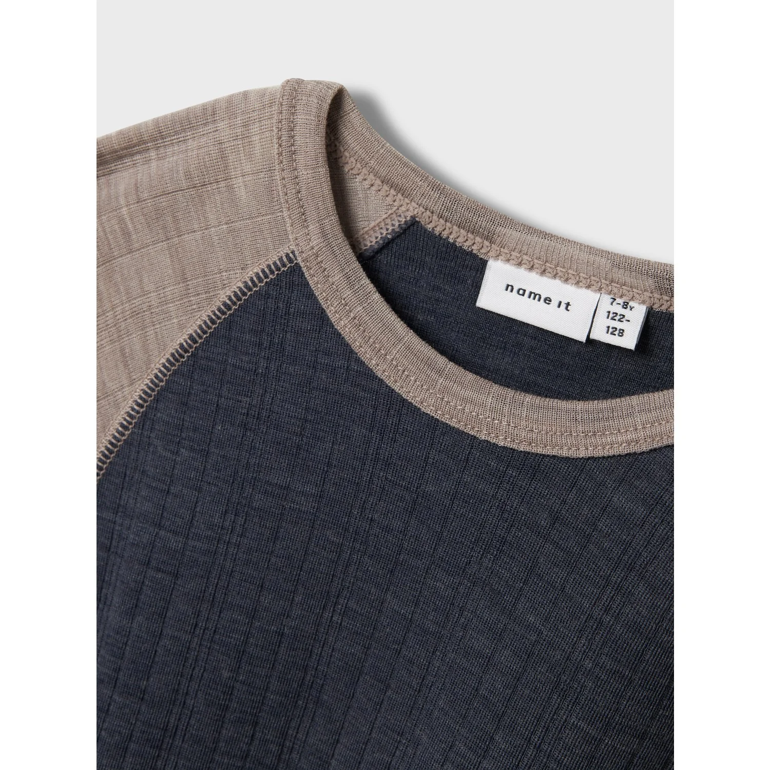 Name It Ombre Blue Satellites Sleeves Nkmwang Wool Needle Ls Top Solid - Image 2
