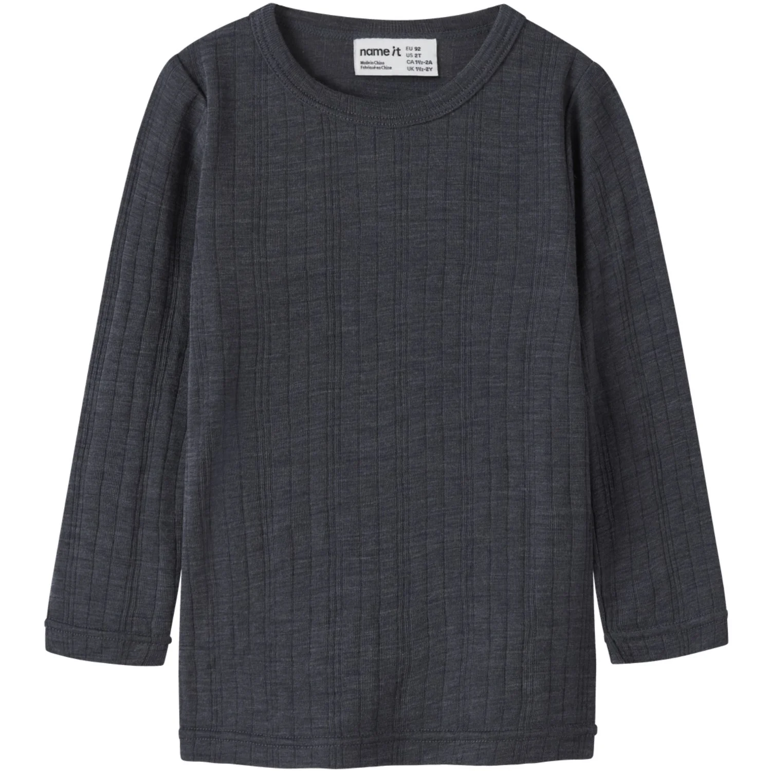 Name It Ombre Blue Wang Wool Needle Blouse Solid Noos - Image 6