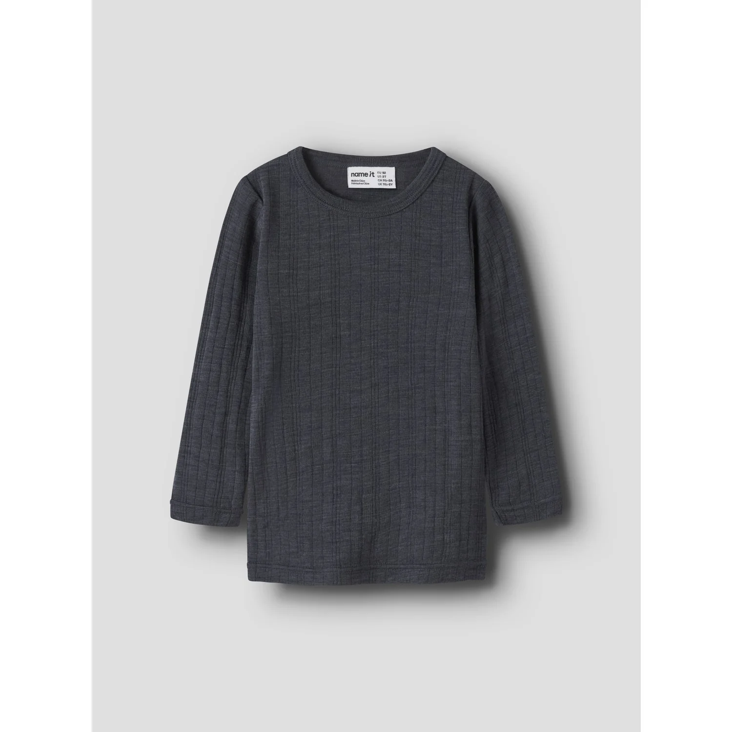 Name It Ombre Blue Wang Wool Needle Blouse Solid Noos - Image 9