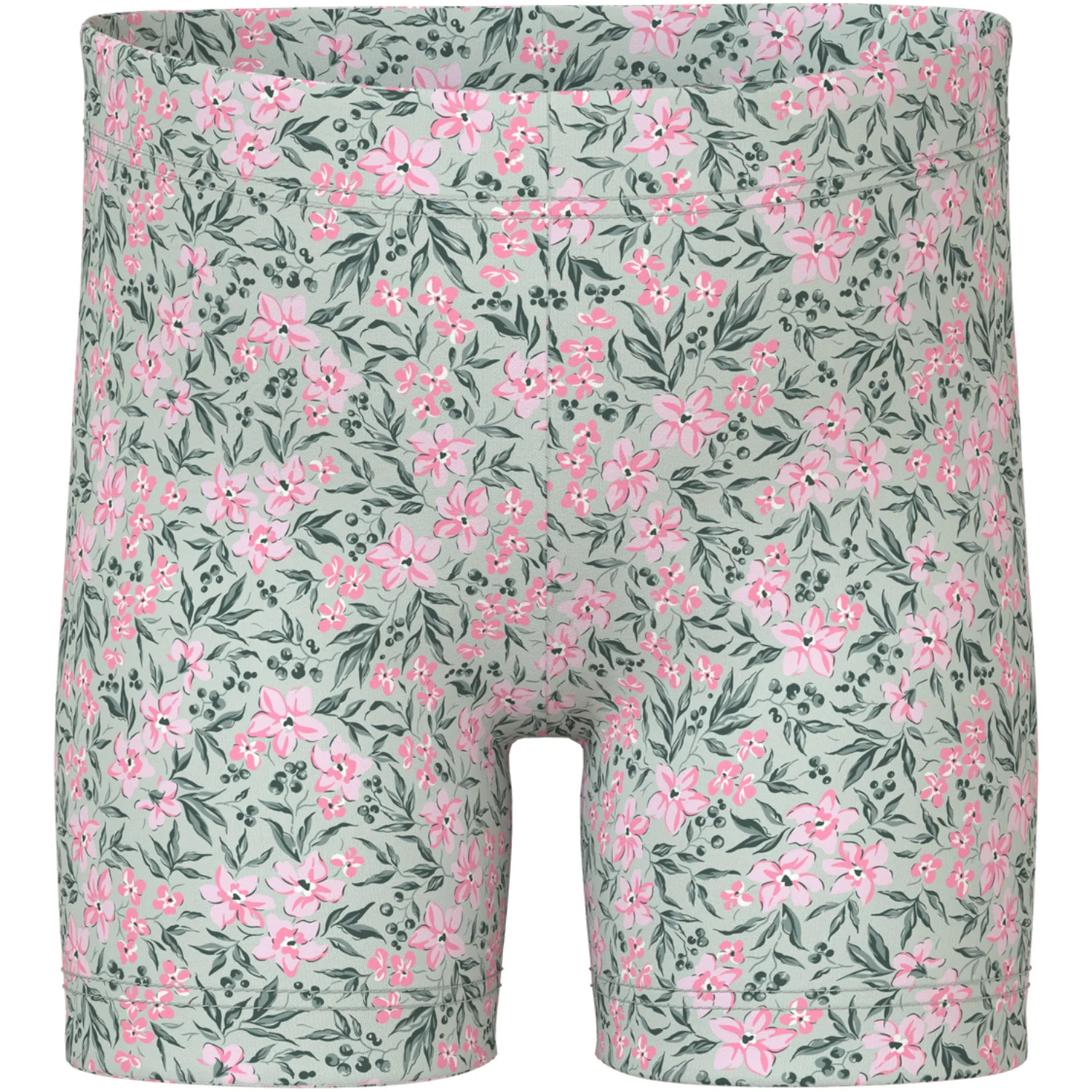 Name It Pale Aqua Pink Flowers Nmfvayo Short Leggings