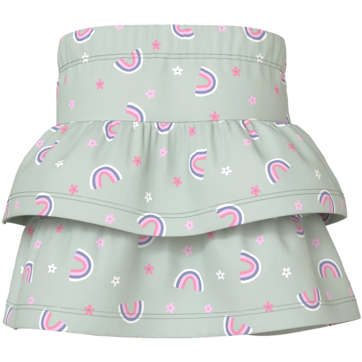 Name It Pale Aqua Rainbow Nmfvigga Skirt - Image 2