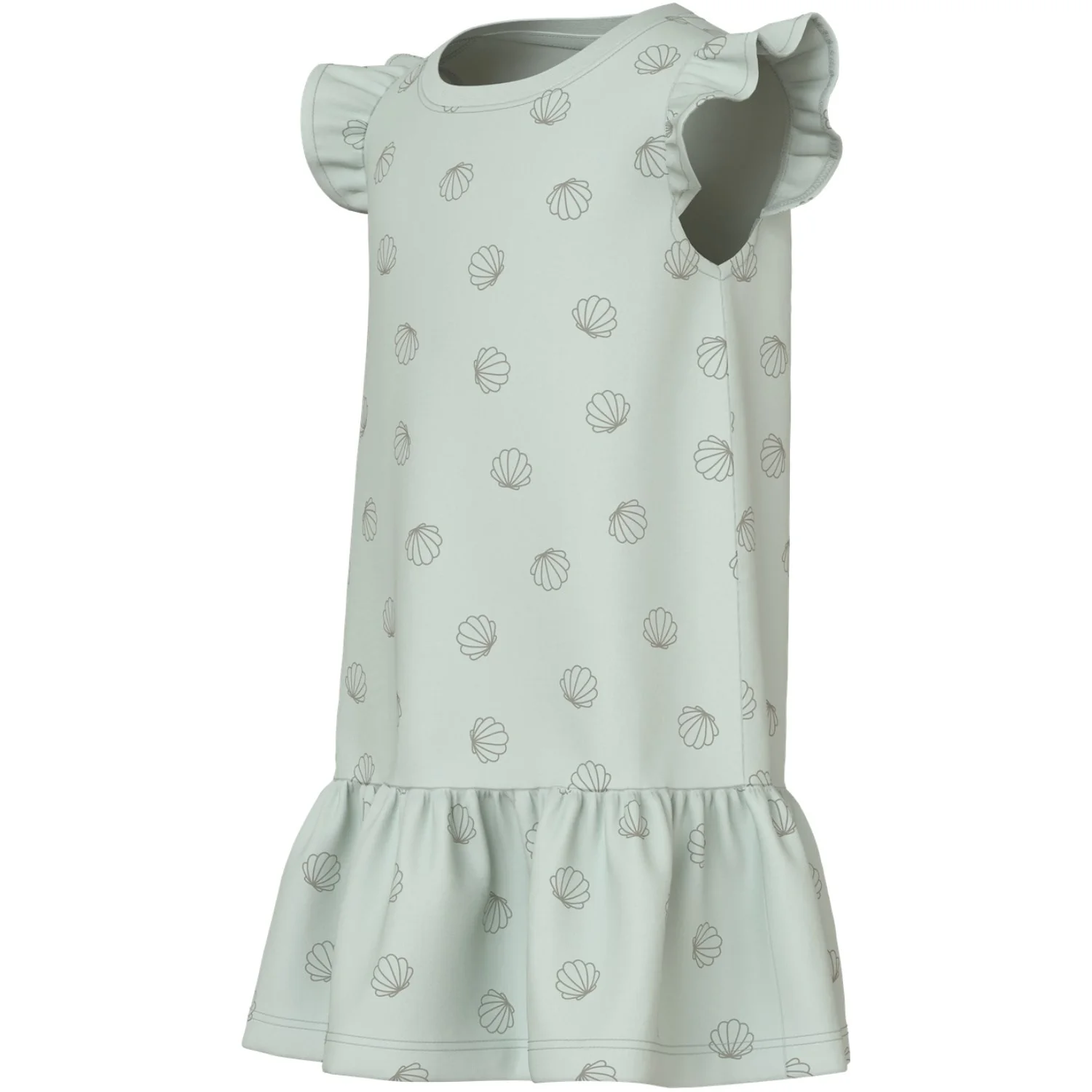 Name It Pale Aqua Sea Shells Green Nmfvida Capsl Dress - Image 2