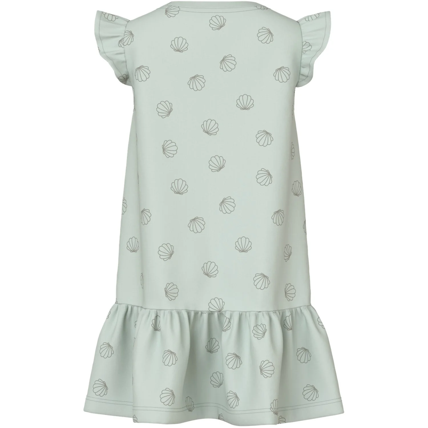 Name It Pale Aqua Sea Shells Green Nmfvida Capsl Dress - Image 3