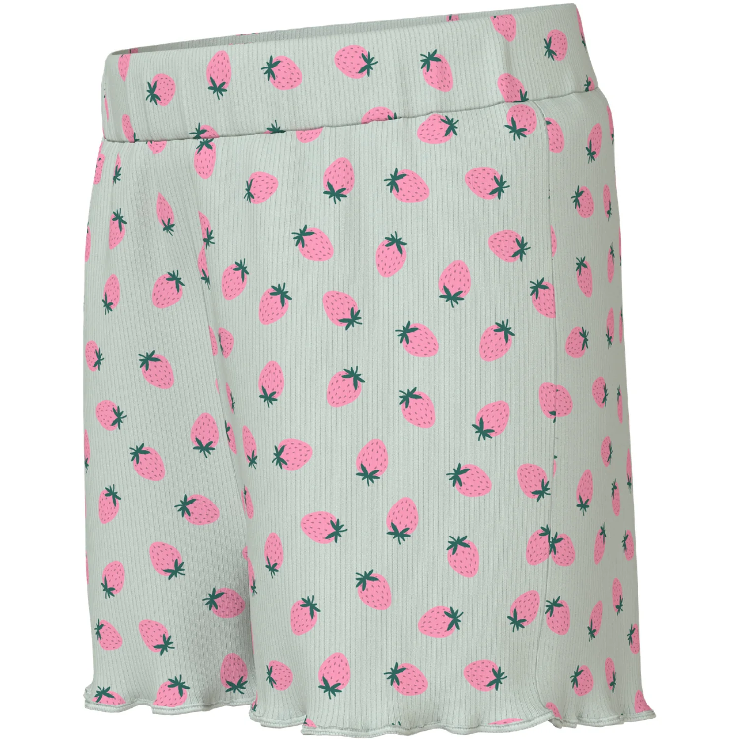 Name It Pale Aqua Strawberries Nmfvemma Aop Shorts - Image 3