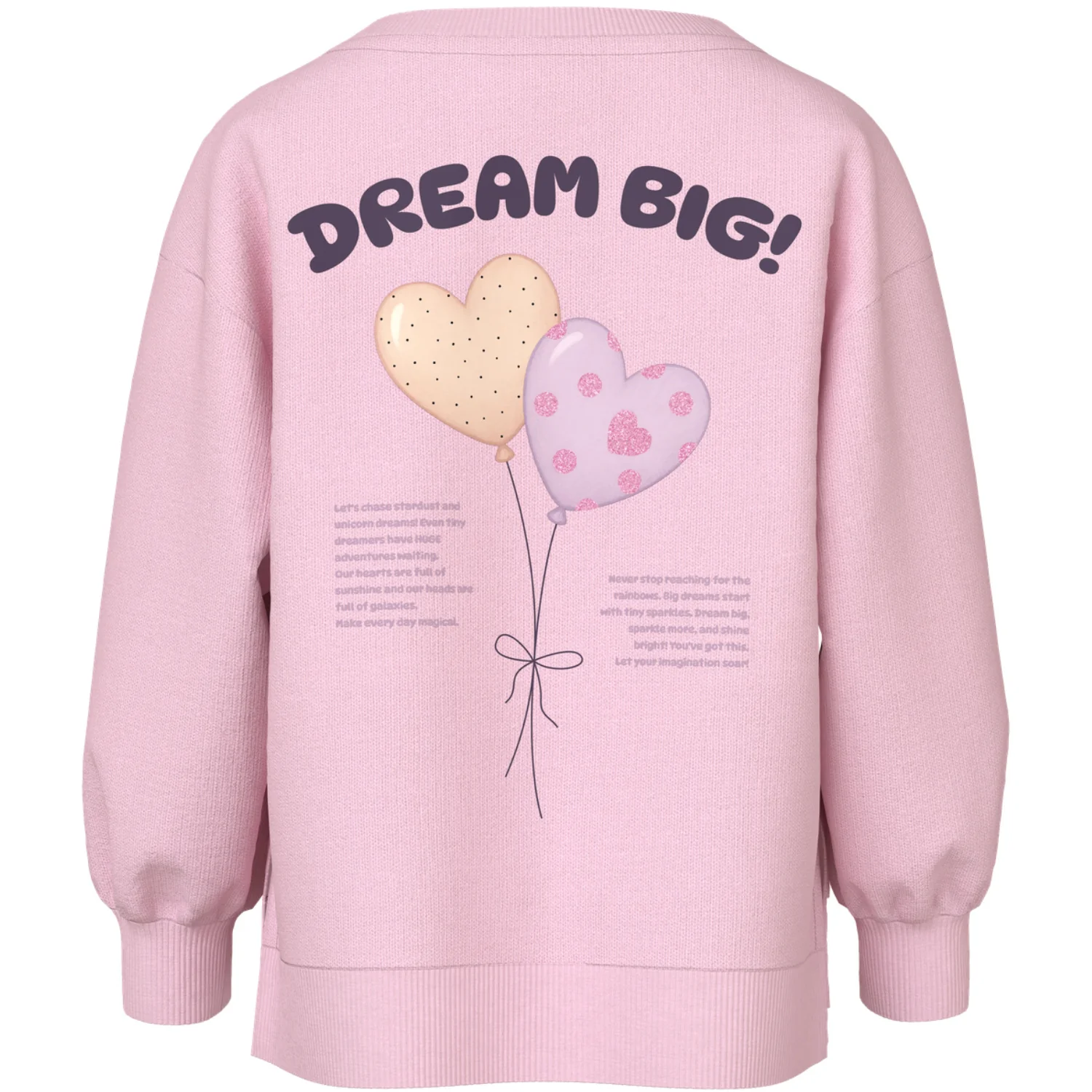Name It Parfait Pink Nmfdenila Ls Nreg Swe Bru - Image 2