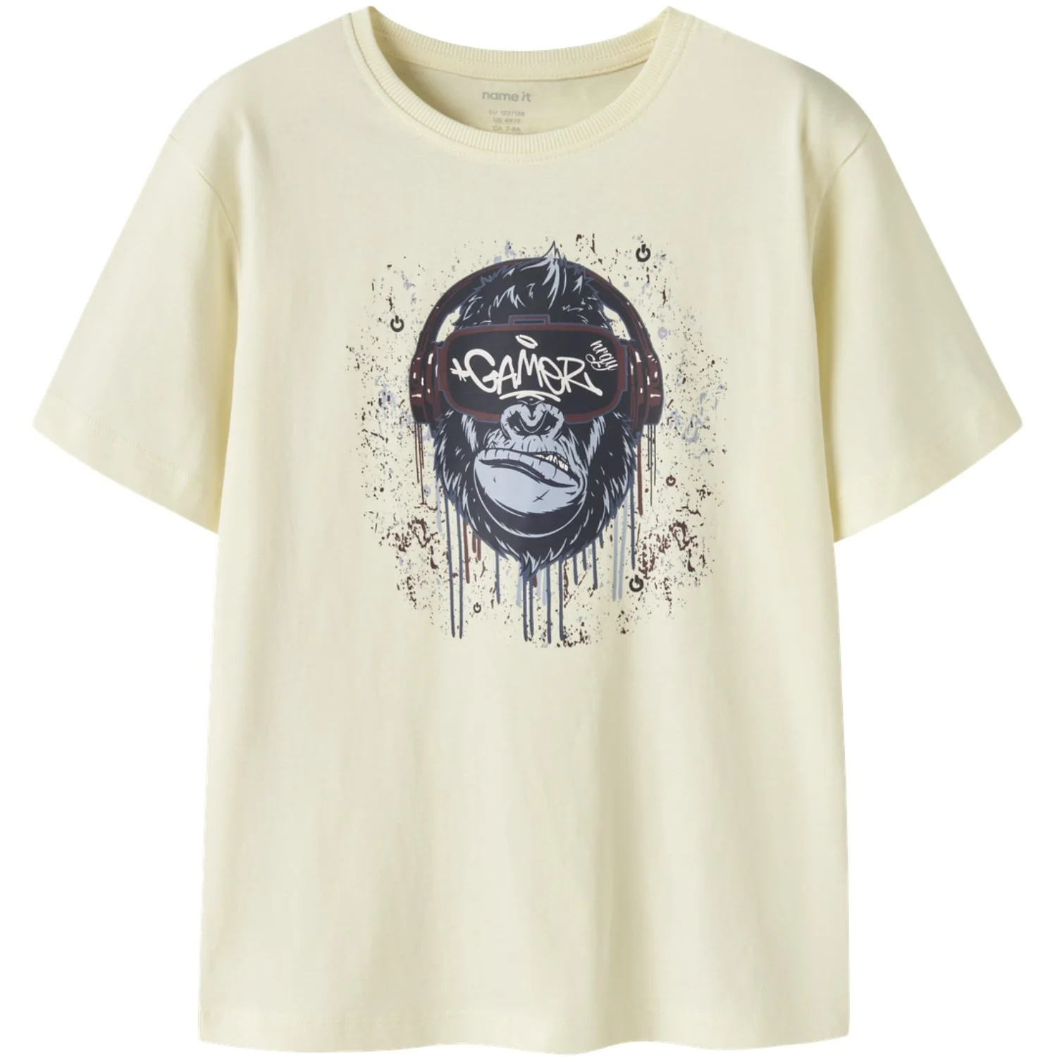 Name It Pear Sorbet Monkey Gamer Nkmvictor Ss Nreg Top