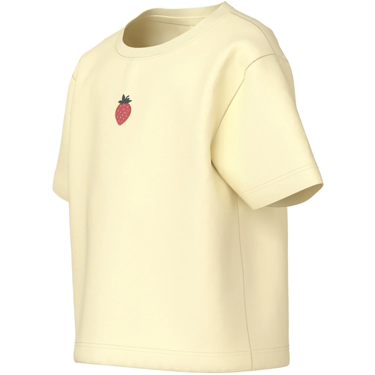 Name It Pear Sorbet Strawberry Embroidery Nmfvictoria Ss Nreg Top - Image 2
