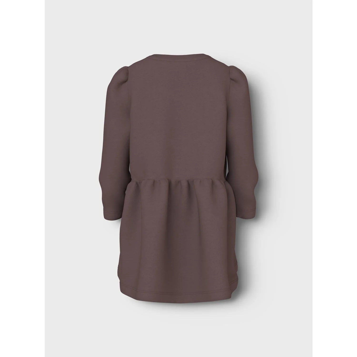 Name It Peppercorn Heart Embroidery Nmfvima Ls Swe Dress Bru - Image 3