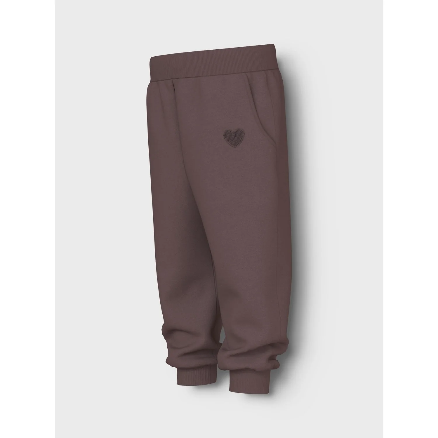 Name It Peppercorn Heart Embroidery Nmfvima Nreg Swe Pants Bru - Image 2