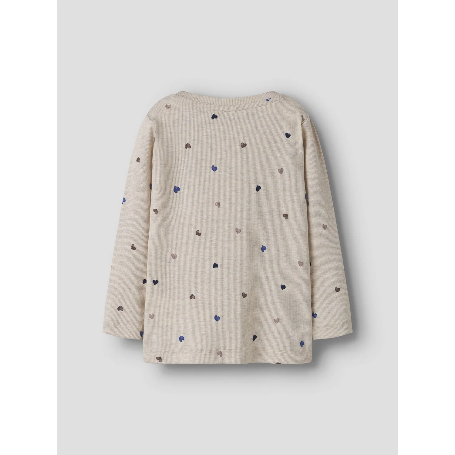 Name It Peyote Melange Hearts Nmfnutti Ls Top Noos - Image 3