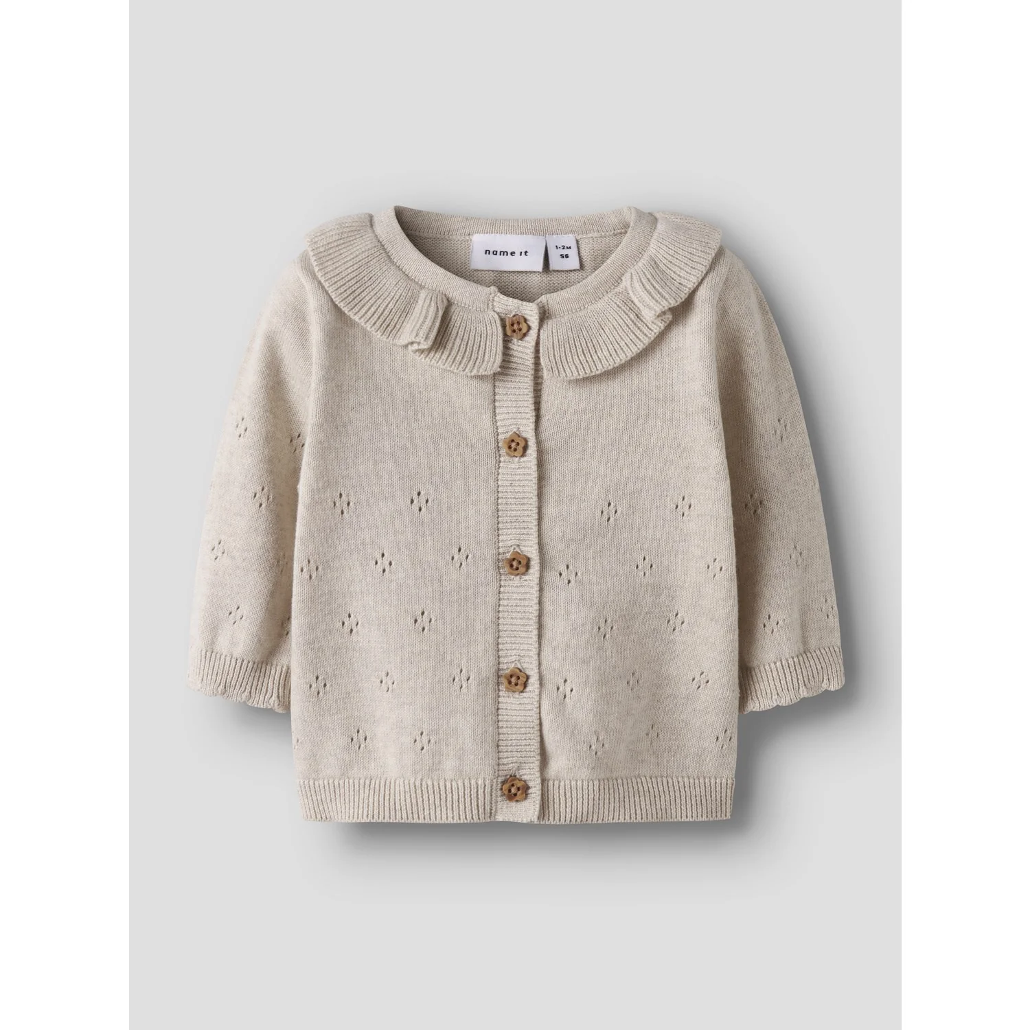 Name It Peyote Melange Nbfdiame Ls Knit Card - Image 4