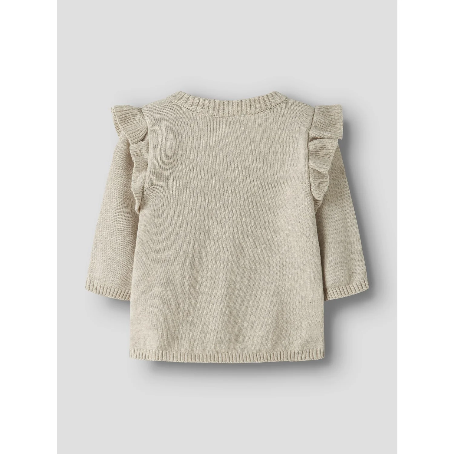Name It Peyote Melange Nbfflowers Ls Knit Card - Image 3