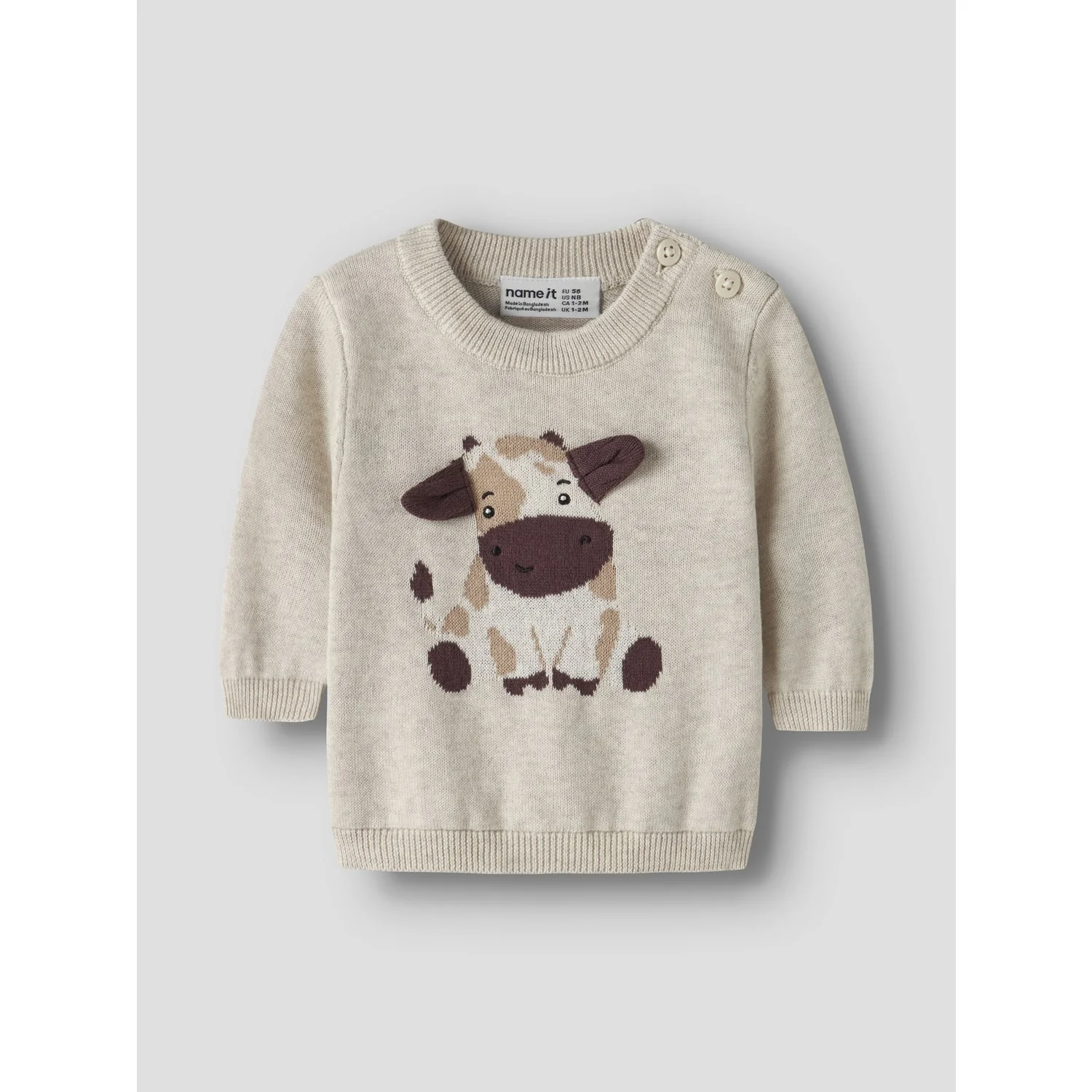 Name It Peyote Melange Nbmligan Ls Knit - Image 3