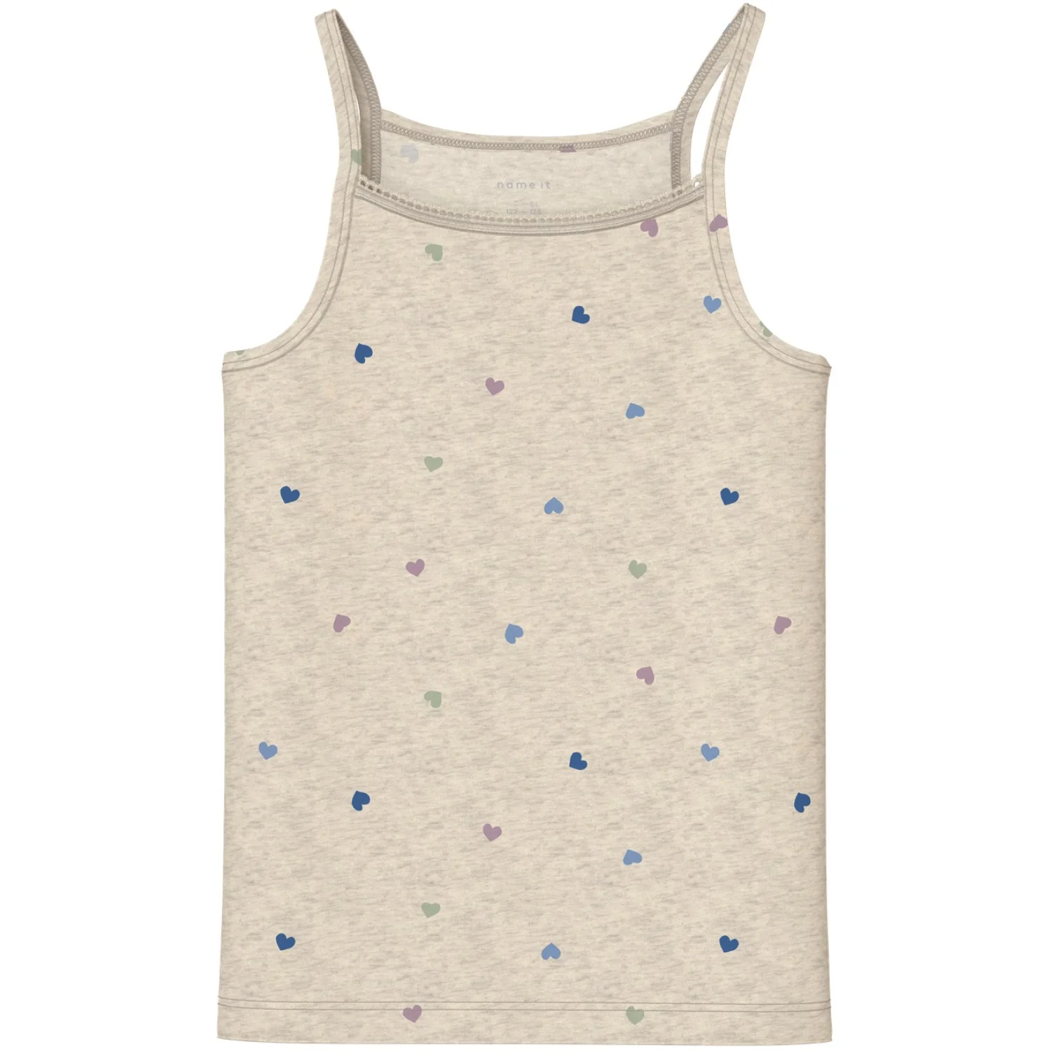 Name It Peyote Melange Nkfstrap Top 2P Peyote Hearts Noos - Image 3