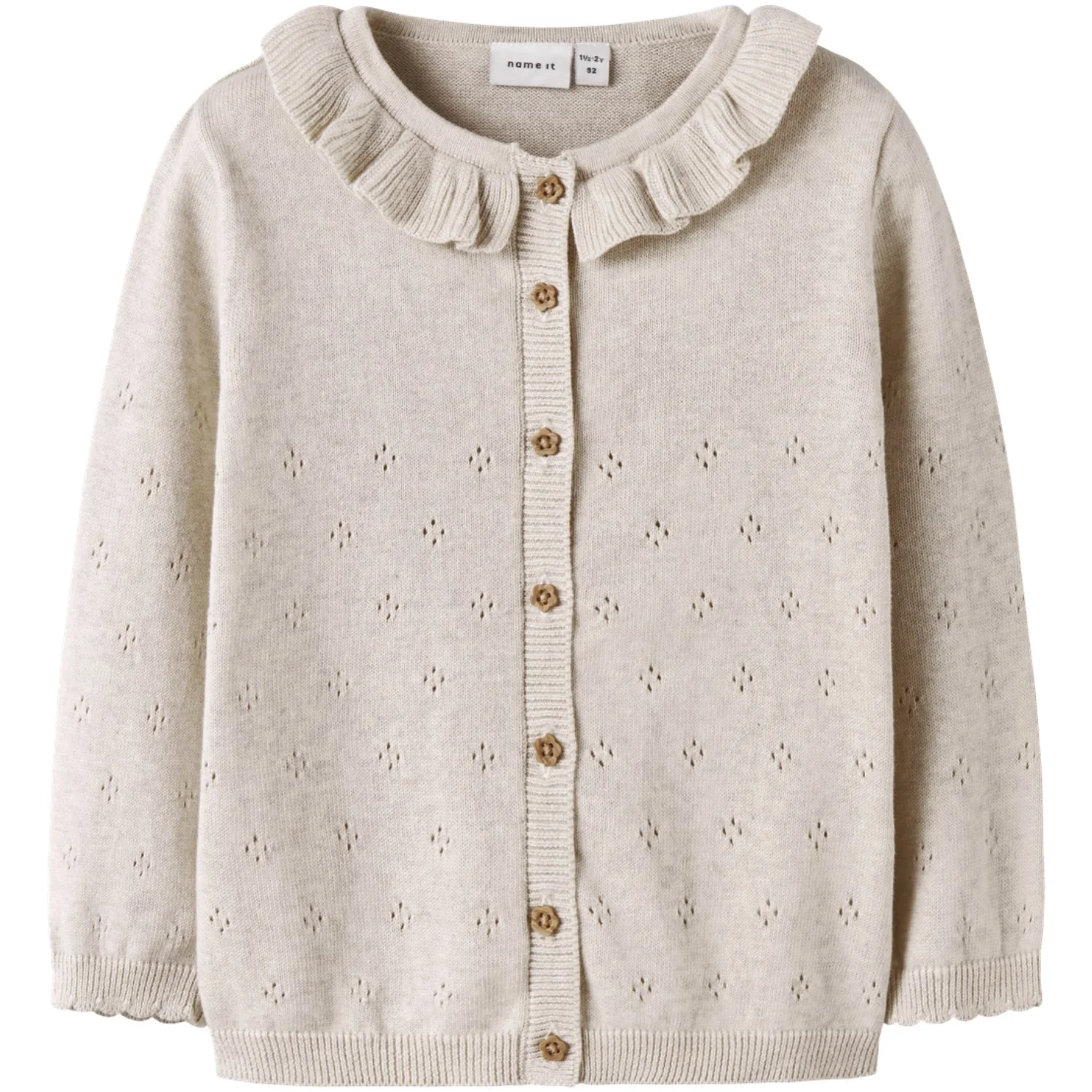 Name It Peyote Melange Nmfdiame Ls Knit Card