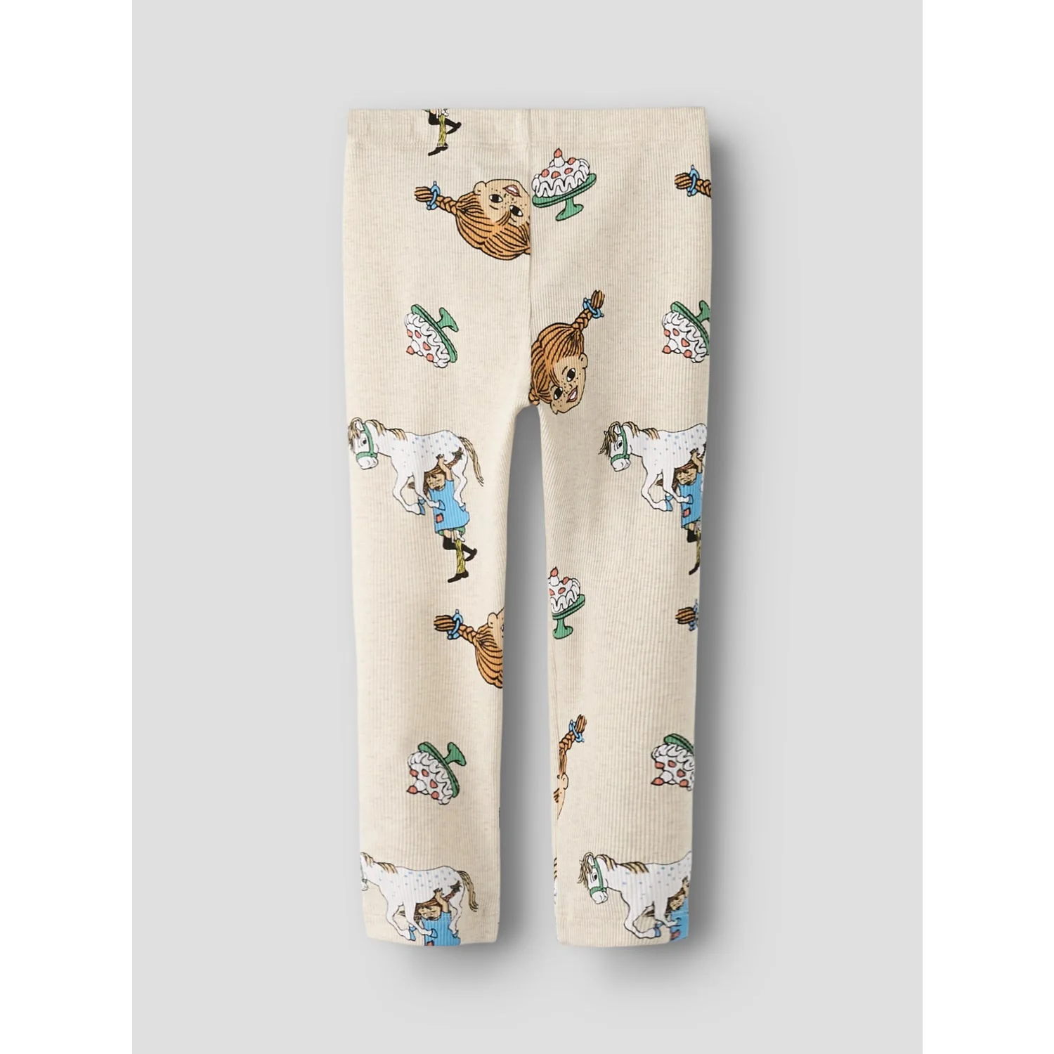 Name It Peyote Melange Nmfsoca Pippi Leggings Sky - Image 3