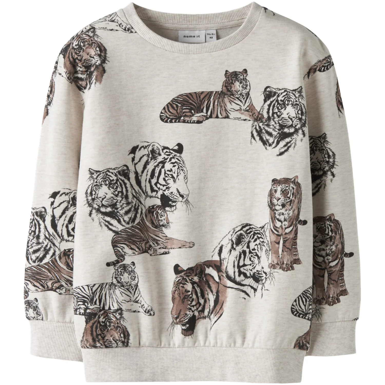 Name It Peyote Melange Nmmthorne Ls Nreg Sweat Bru Box