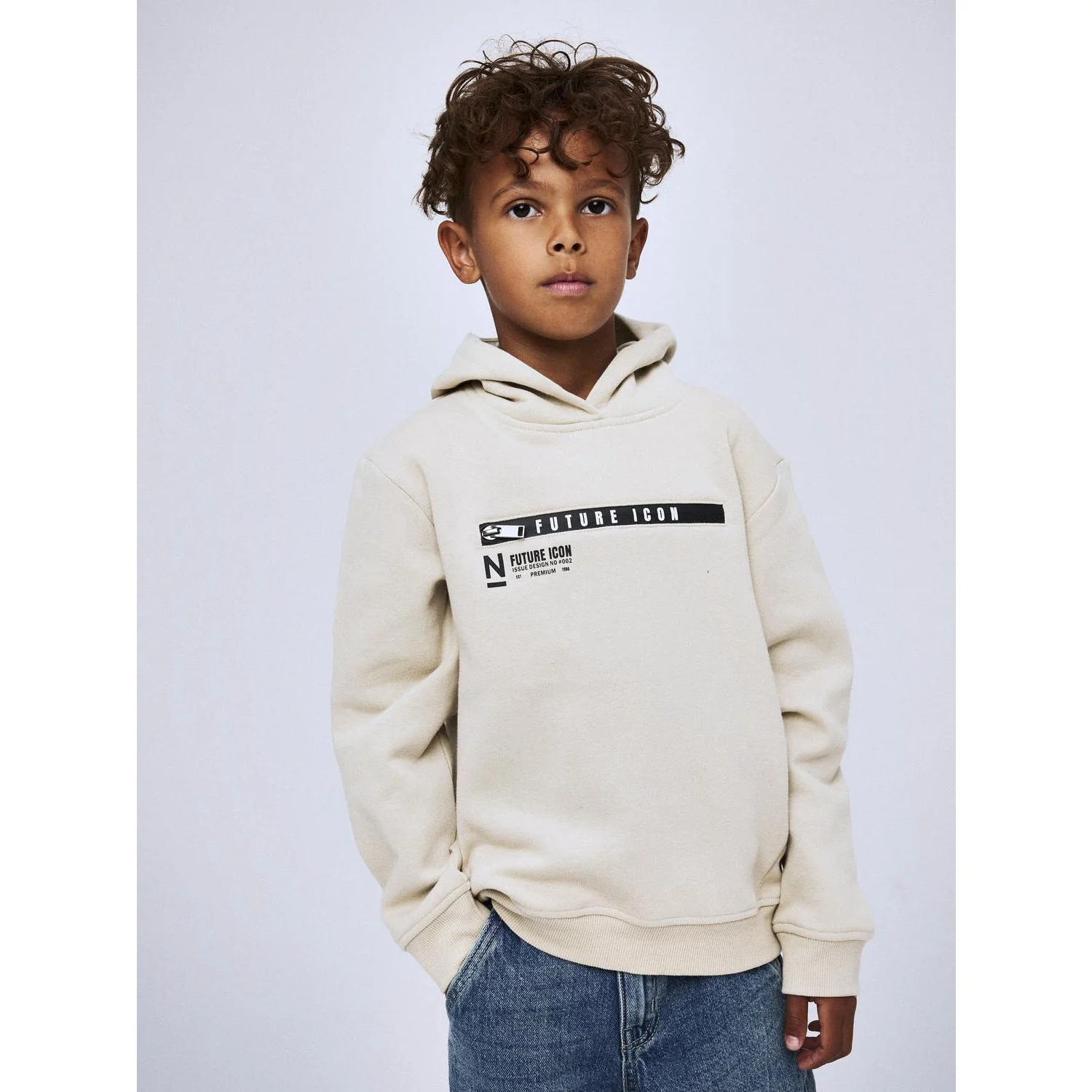 Name It Peyote Nkmleonas Ls Nreg Sweat Wh Bru - Image 2