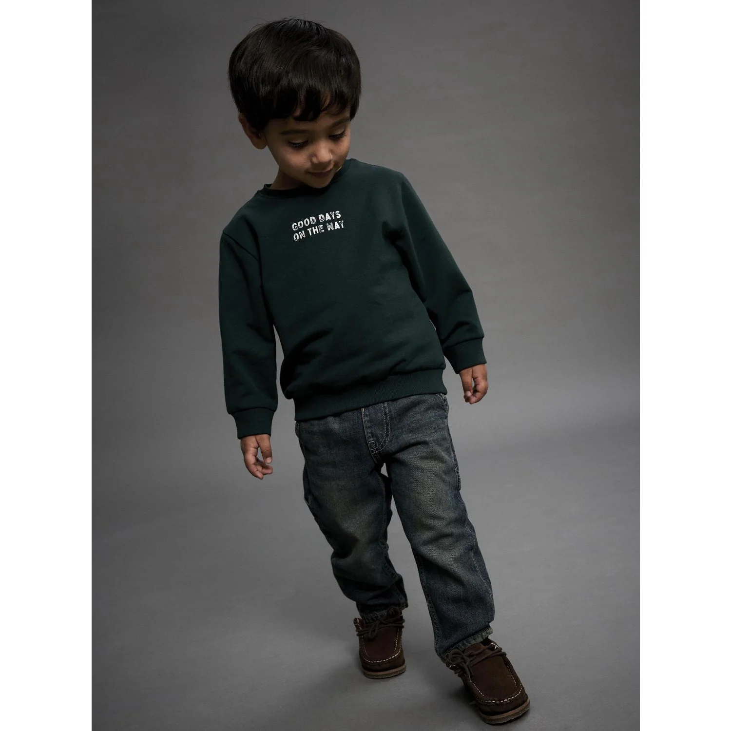 Name It Pine Grove Nmmslade Ls Nreg Sweat Bru - Image 2