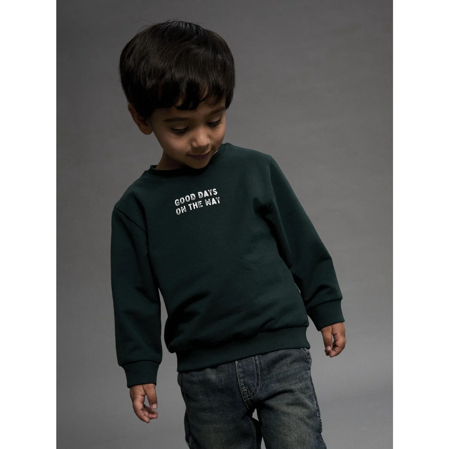 Name It Pine Grove Nmmslade Ls Nreg Sweat Bru - Image 3