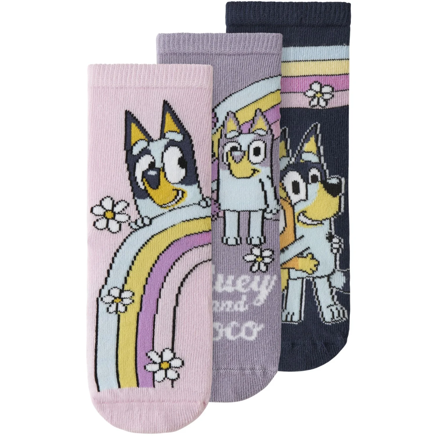 Name It Pirouette Nmfjensia Bluey 3P Socks Sky