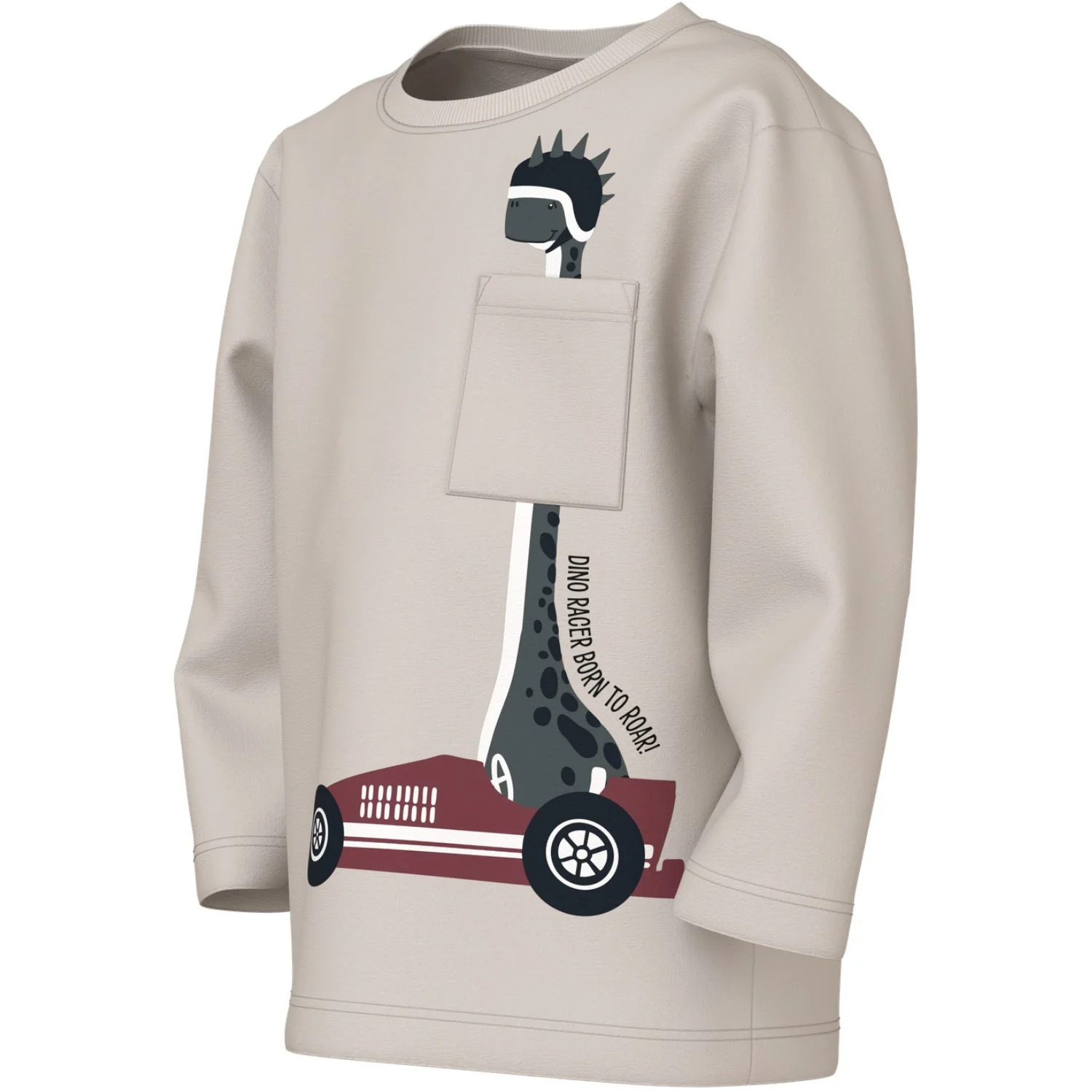 Name It Pumice Stone Dino Racer Nmmvilian Ls Nreg Top - Image 2