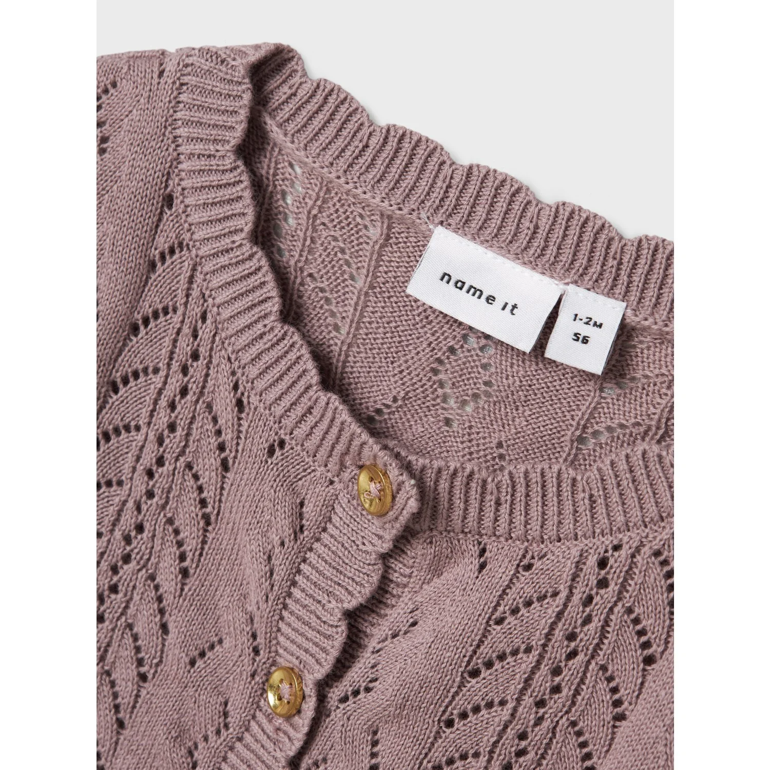 Name It Purple Dove Jollie Knit Cardigan - Image 3
