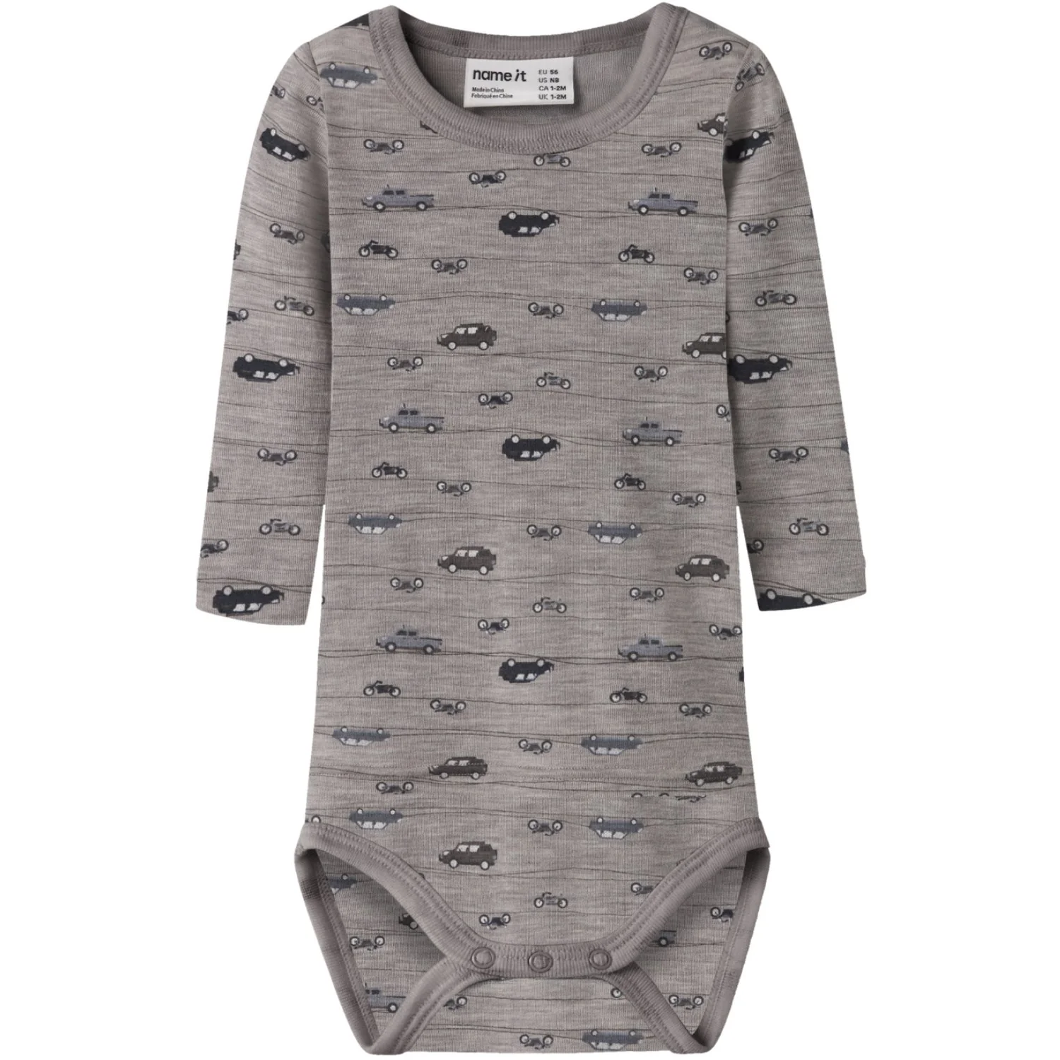 Name It Satellite Highway Nbmwang Wool Rib Ls Body Aop Noos