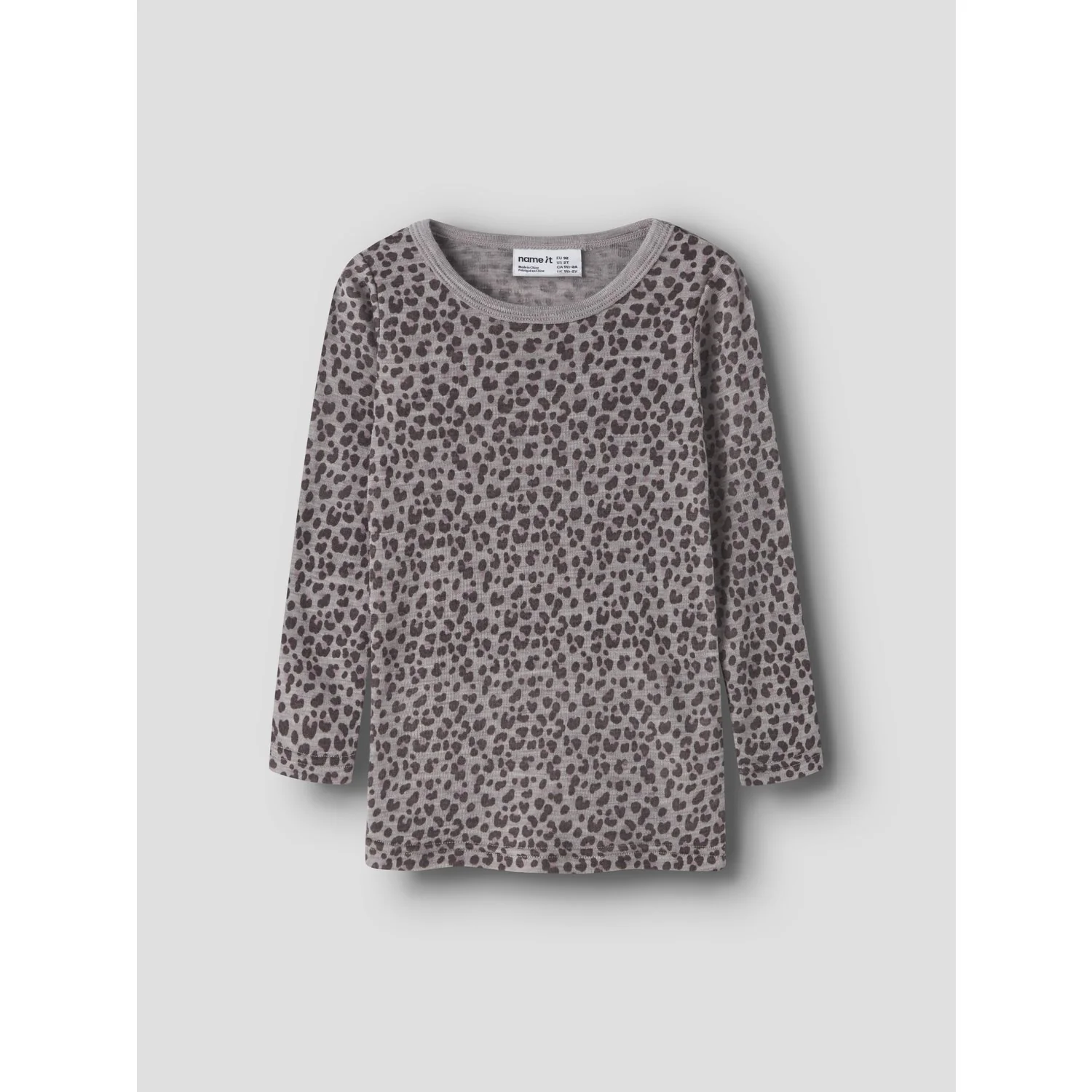 Name It Satellite Leo Aop Nmfwang Wool Rib Ls Top Aop - Image 3