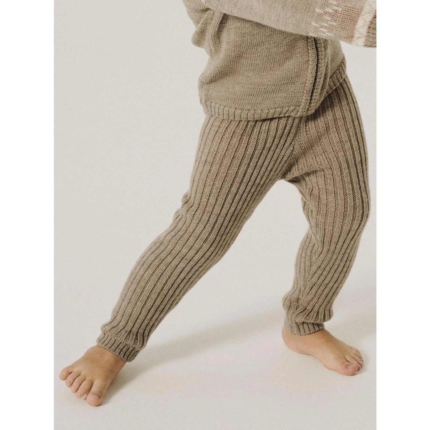 Name It Satellite Nmfwriss Wool Knit Leggings - Image 3