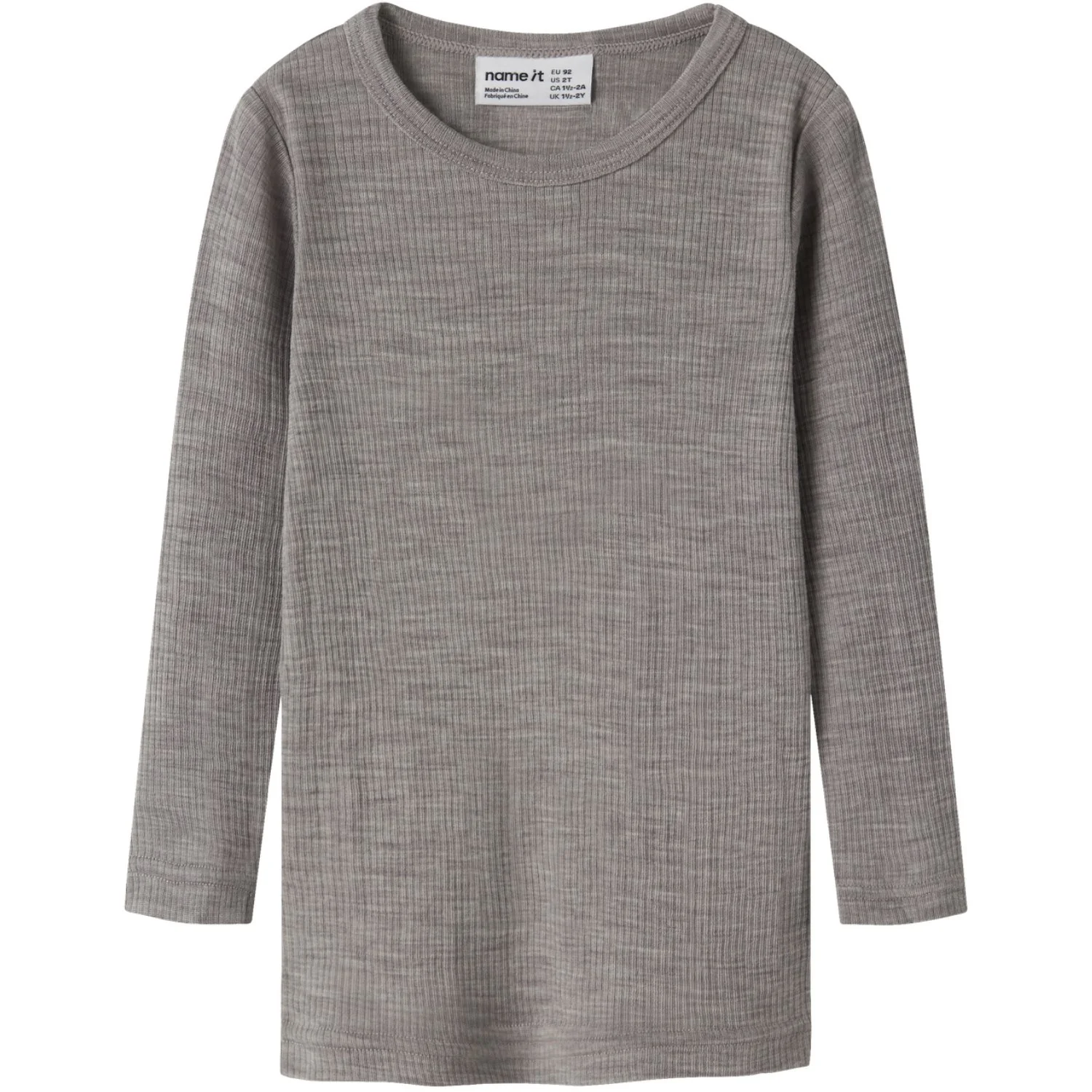 Name It Satellite Nmnwax Wool Rib Ls Top Noos