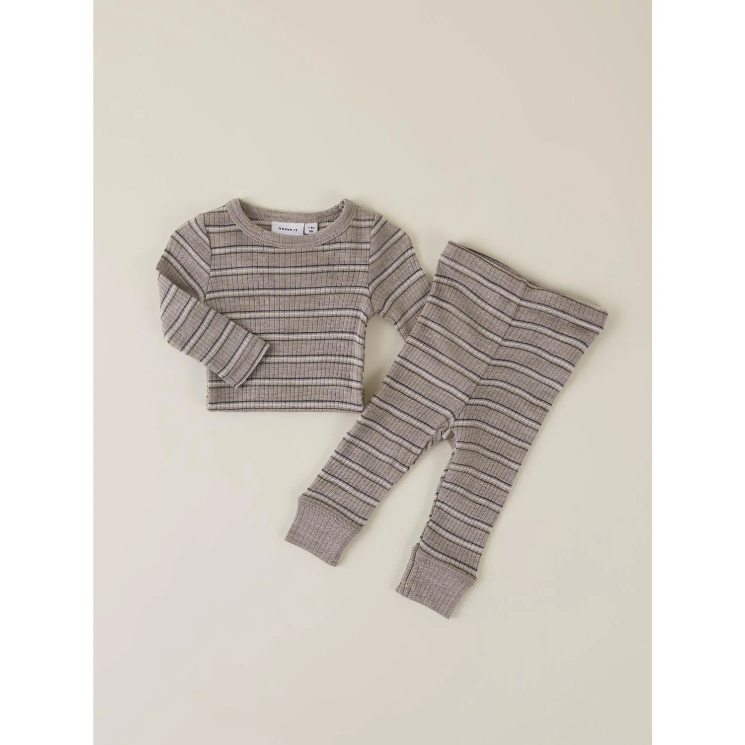 Name It Satellite Stripes Nbmwomi Wo/Mo Long Johns - Image 3
